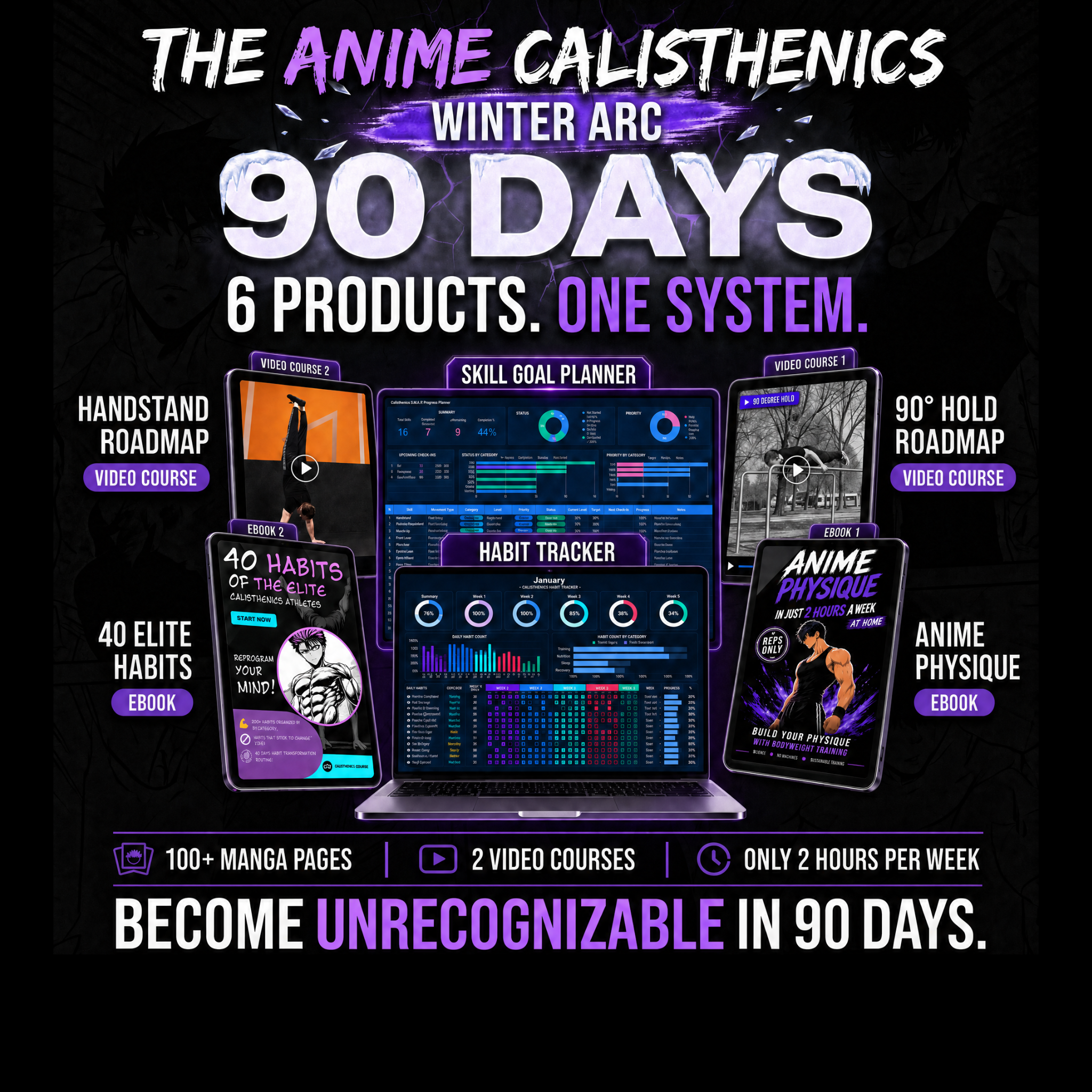 The Anime Calisthenics Winter Arc: Become Unrecognizable in 90 Days