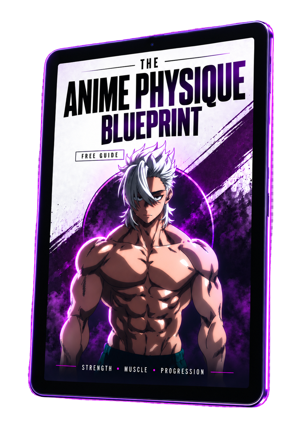 The Anime Physique Blueprint on a tablet